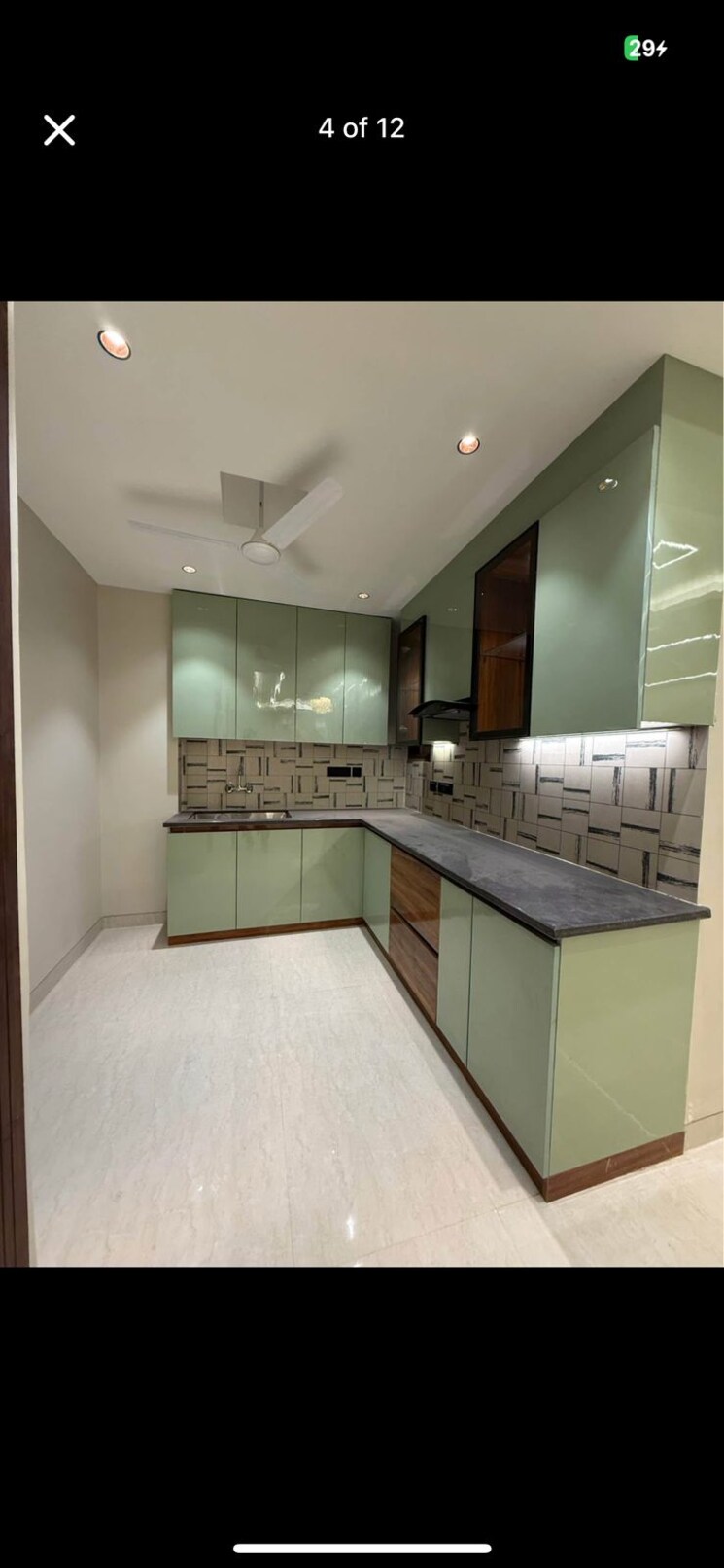 Kitchen, paschim vihar 2 Bedroom 84 Sq.Yd. Builder Floor In Paschim Vihar Delhi 8290780