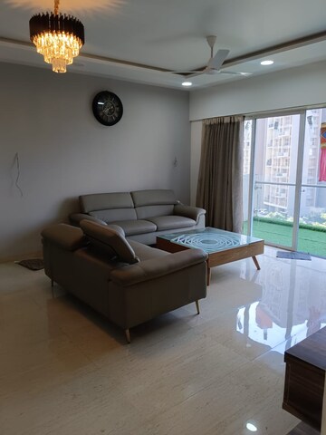 Living Room in 2.5 BHK Apartment at Lodha Belmondo, Gahunje – for Rent