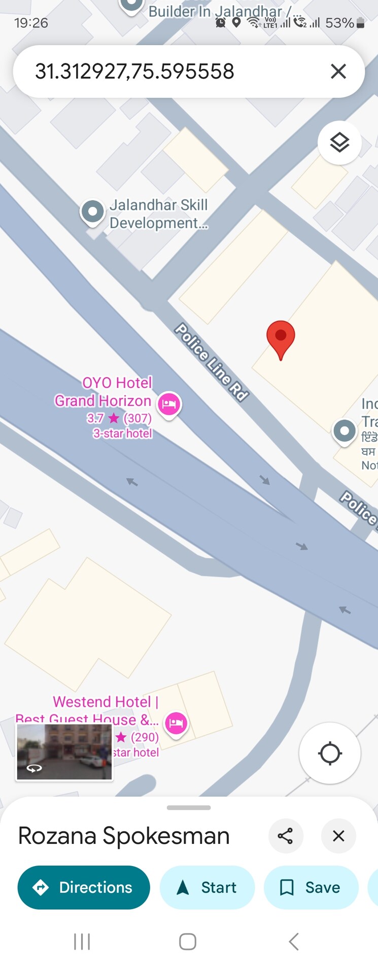 Map Location, ranjit nagar Commercial Land 9000 Sq.Ft. In Ranjit Nagar Jalandhar 8290922