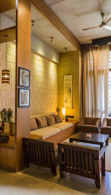 Living Room in 3.5 BHK Apartment at Sanjeeva Town Duplex, Rajarhat – for Rent