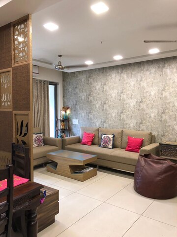 Living Room in 4 BHK Villa at Prahlad Nagar – for Rent