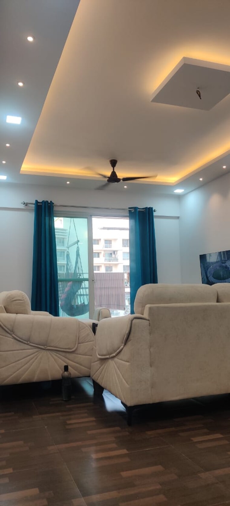 Living Room, konark-exotica 3 Bedroom 1550 Sq.Ft. Apartment In Wagholi Pune 8291076