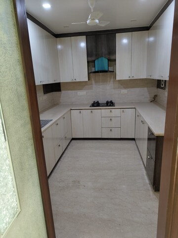 Kitchen in 3 BHK Builder Floor at DLF Queens Court, Greater Kailash ii – for Rent