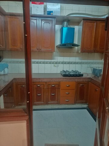 Kitchen in 3 BHK Builder Floor at Greater Kailash I – for Rent