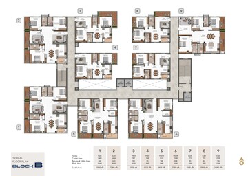Floor Plan in 2 BHK Apartment at Magna Solitaire, Peerancheruv  – for Sale