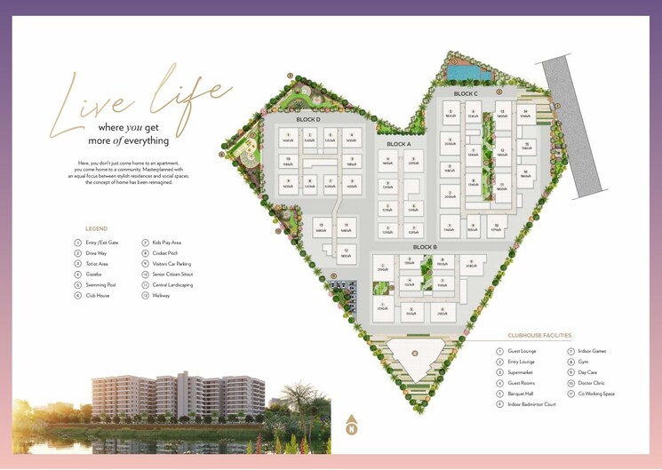 Master Plan, magna-solitaire 3 Bedroom 2050 Sq.Ft. Apartment In Peeranchuruvu Hyderabad 8291229