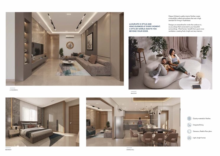 Gym, magna-solitaire 3 Bedroom 2050 Sq.Ft. Apartment In Peeranchuruvu Hyderabad 8291229