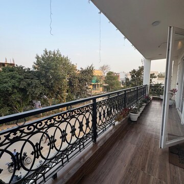 Balcony in 4 BHK Apartment at Ansal API Esencia, Sector 67 – for Rent