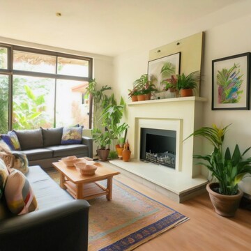Living Room in 3 BHK Apartment at Unimark Riviera, Uttarpara Kotrung – for Sale