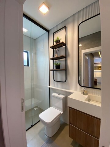 Bathroom in 2 BHK Apartment at Beck Bagan – for Sale