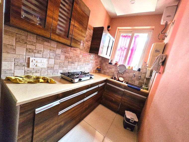 Kitchen, peer mucchalla 3 Bedroom 1200 Sq.Ft. Apartment In Peer Mucchalla Zirakpur 8291591
