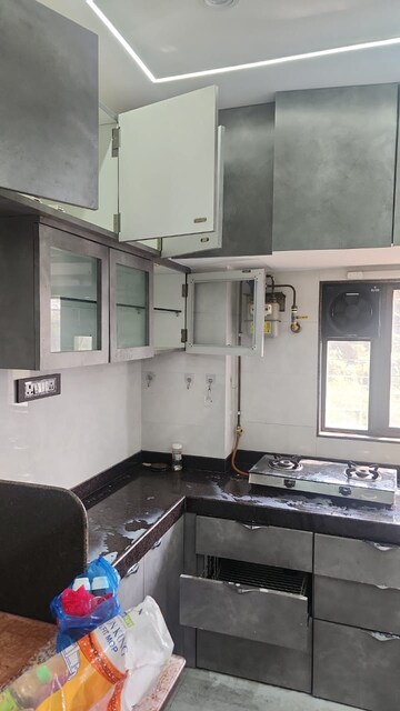 Kitchen in 1 BHK Apartment at Sapphire Lakeside, Powai – for Rent