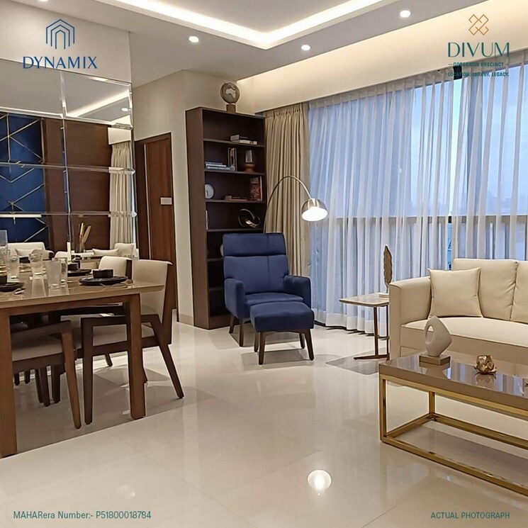 Living Room, dynamix-divum 2 Bedroom 757 Sq.Ft. Apartment In Riddhi Gardens Mumbai 8291852