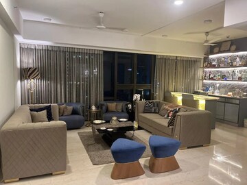 Living Room in 4 BHK Apartment at Lodha Marquise, Worli – for Rent