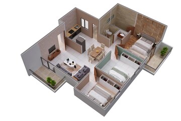 Floor Plan in 2 BHK Apartment at Narsala – for Sale