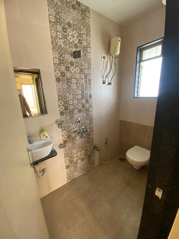Bathroom in 2 BHK Apartment at Omkar CHS Kamothe, Kamothe – for Rent