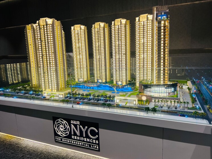 Exterior View, gaur-nyc-residences 4 Bedroom 2210 Sq.Ft. Apartment In Sector 3 Wave City Ghaziabad 8292335