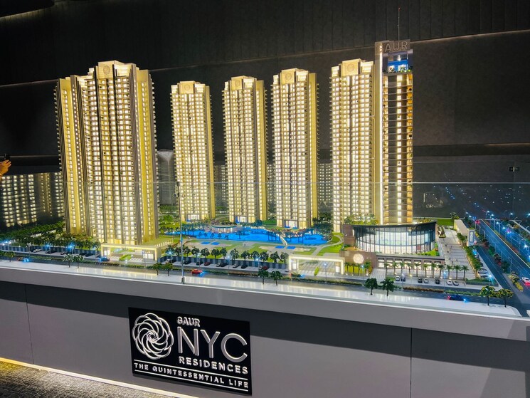 Exterior View, gaur-nyc-residences 4 Bedroom 2210 Sq.Ft. Apartment In Sector 3 Wave City Ghaziabad 8292335