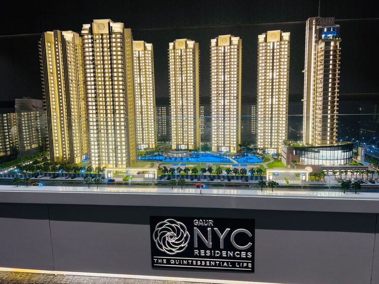 Exterior View, gaur-nyc-residences 4 Bedroom 2210 Sq.Ft. Apartment In Sector 3 Wave City Ghaziabad 8292335