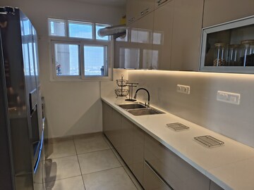 Kitchen in 3 BHK Apartment at Prestige Lakeside Habitat, Varthur – for Sale