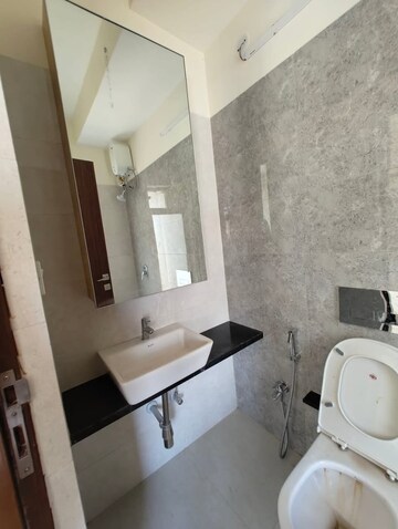 Bathroom in 2 BHK Apartment at Omkar Signet, Malad East – for Rent