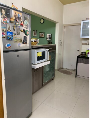 Kitchen in 3 BHK Apartment at Prahlad Nagar – for Rent
