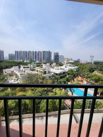 Balcony in 2.5 BHK Apartment at Patel Smondo, Gachibowli – for Rent