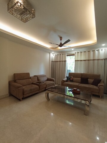 Living Room in 3 BHK Builder Floor at Pamposh Enclave – for Rent