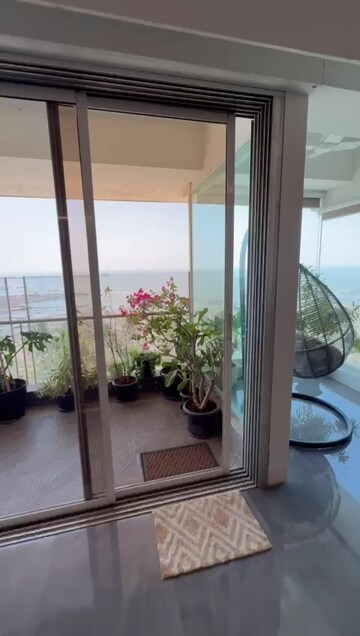 Balcony in 4 BHK Apartment at Bandra West – for Rent