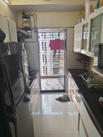 Kitchen in 2 BHK Apartment at Sethia Green View, Goregaon West – for Rent