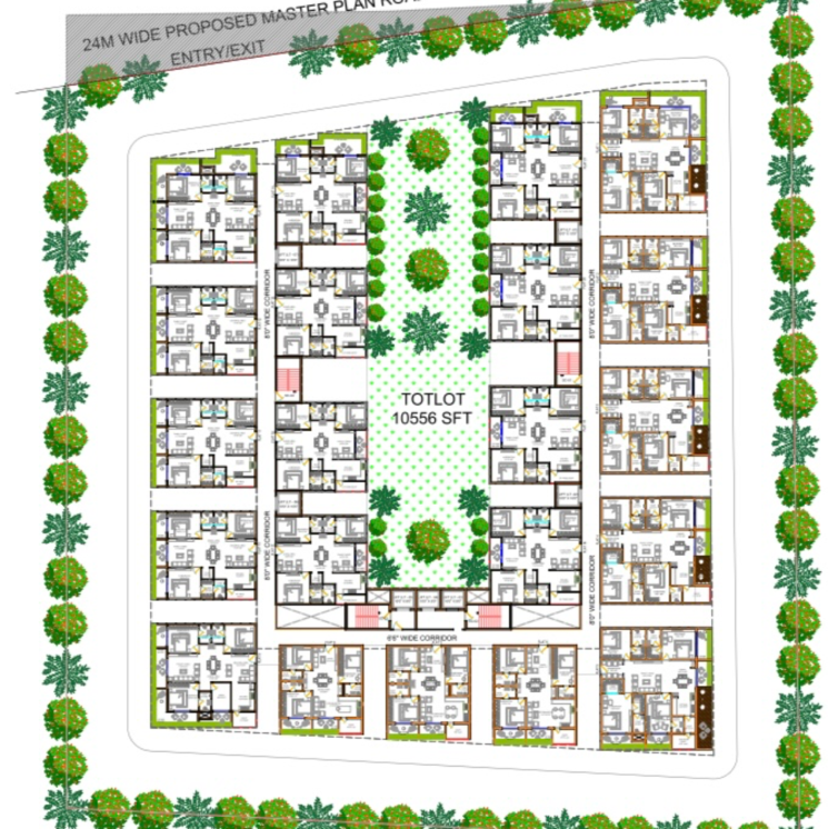 Master Plan, kollur 3 Bedroom 1925 Sq.Ft. Apartment In Kollur Hyderabad 8293421
