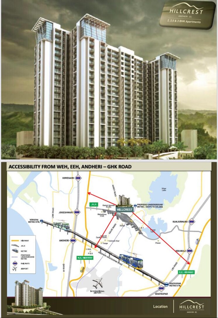 Exterior View, rna-hills 3 Bedroom 1038 Sq.Ft. Apartment In Andheri East Mumbai 8293616