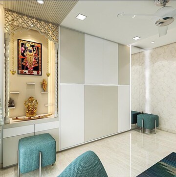 Living Room in 3 BHK Apartment at Oberoi Realty Esquire, Goregaon East – for Rent