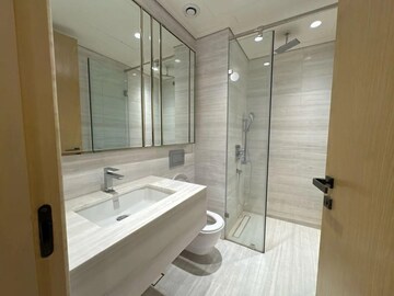 Bathroom in 3 BHK Apartment at Lodha The World Towers World One Tier 2, Worli – for Rent