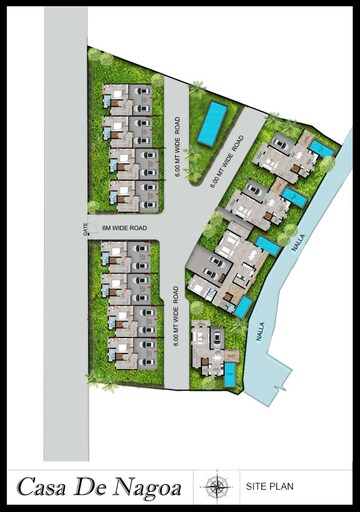 Master Plan in 4 BHK Villa at Nagoa – for Sale