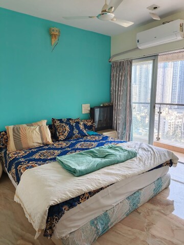 Bedroom in 3 BHK Apartment at Lotus Sky Garden, Malad West – for Rent