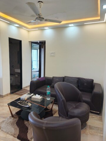 Living Room in 3 BHK Apartment at Lotus Sky Garden, Malad West – for Rent
