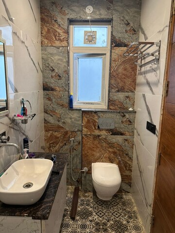 Bathroom in 2 BHK Builder Floor at One Farms, Sector 47 – for Rent