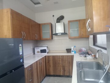 Kitchen in 3 BHK Builder Floor at Ansal Sushant Lok I, Sector 43 – for Rent