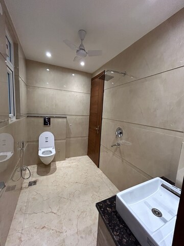 Bathroom in 3 BHK Builder Floor at Sushant Vyapaar Kendra, Sector 43 – for Rent