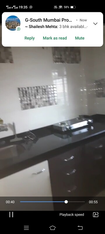 Kitchen in 1 RK Apartment at Vishwaraja Darshan CHS, Parel – for Rent