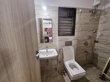 Bathroom in 3 BHK Apartment at Lodha Bel Air, Jogeshwari West – for Rent