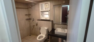 Bathroom in 3 BHK Apartment at Prestige High Fields, Gachibowli – for Rent
