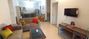 Living Room in 3 BHK Apartment at The Meadows, Near Vaishno Devi Circle On Sg Highway – for Rent