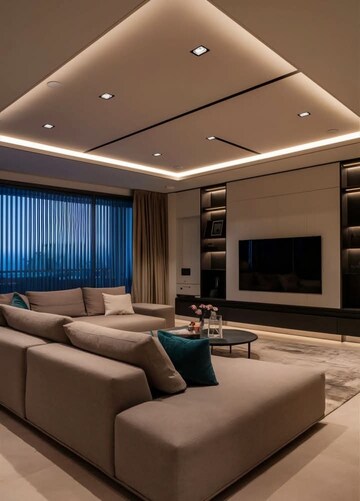 Living Room in 3 BHK Apartment at Igi Airport Area – for Sale