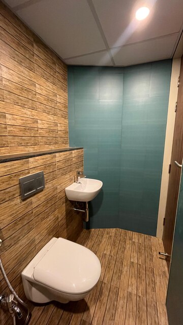 Bathroom in 2 BHK Apartment at Lodha Crown Quality Homes, Majiwada – for Rent