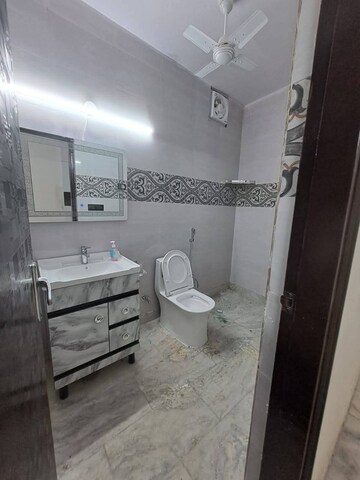 Bathroom in 3 BHK Builder Floor at Shivalik Colony – for Rent