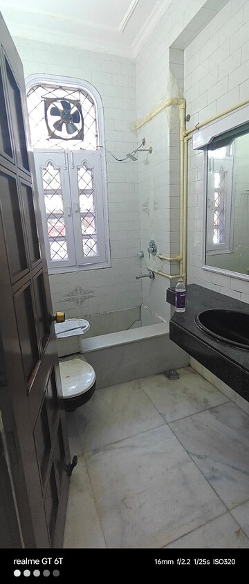 Bathroom in 2 BHK Builder Floor at Shivalik Colony – for Rent