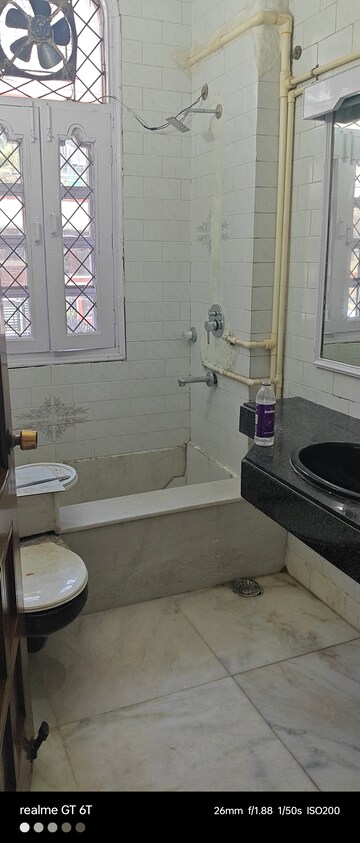 Bathroom in 2 BHK Builder Floor at Shivalik Colony – for Rent