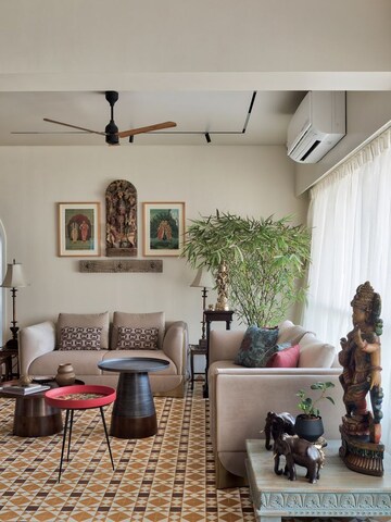 Living Room in 2 BHK Apartment at Srijan Natura, New Alipore – for Sale